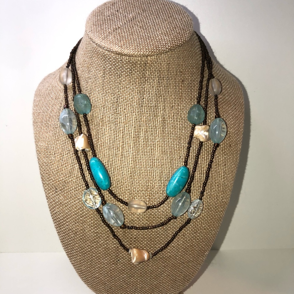 Beaded Multi-Strand Necklace